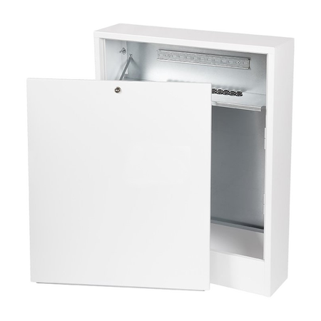 Szafka rozdzielacza natynkowa z listwą N4 - 10 obw. (wys. 78 / szer. 76,5 / gł. 15,7cm)