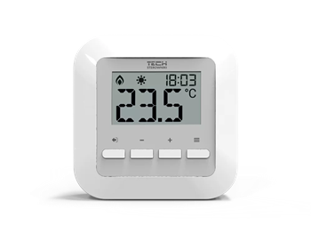 TECH REGULATOR POKOJOWY ST-295 V3 PRZEWODOWY BIAŁY