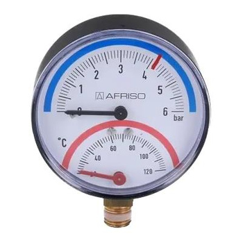 Termomanometr AFRISO TM 80 fi 80 mm 0-6 bar / 20-120 °C