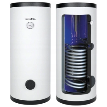 Wymiennik CWU pionowy Kospel SW-100 – 1x wężownica spiralna (0,8 m²)