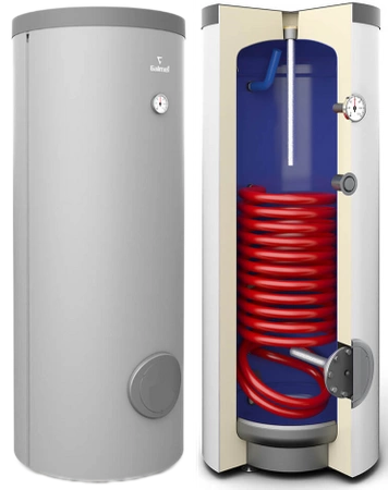 GALMET Wymiennik CWU pionowy Mini Tower - 1x wężownica (0,95m2) - 140l