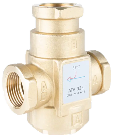 AFRISO Zawór temperaturowy ATV 335 - DN25 - 55°C