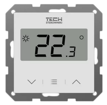 TECH REGULATOR POKOJOWY F-12b PRZEWODOWY BIAŁY (MONTAŻ PODTYNKOWY)