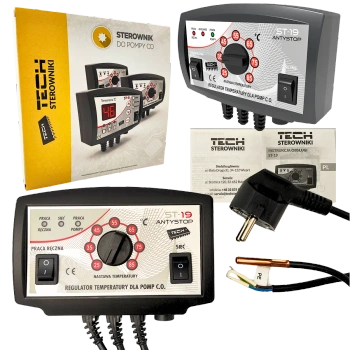 Sterownik pompy CO TECH ST-19 ANTYSTOP – automatyczny regulator pompy C.O.