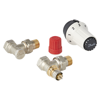 DANFOSS Zestaw termostatyczny PANDA kątowy DN15 - 1/2 (3-elementowy)
