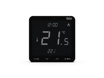 TECH REGULATOR POKOJOWY T-3.1 PRZEWODOWY CZARNY