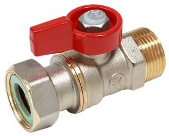 GIACOMINI Zawór kulowy prosty z półśrubunkiem GW - 3/4