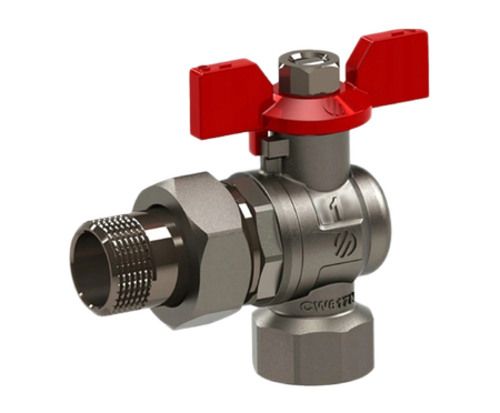 ARCO Zawór kulowy SENA ze śrubunkiem kątowy DN20 - 3/4