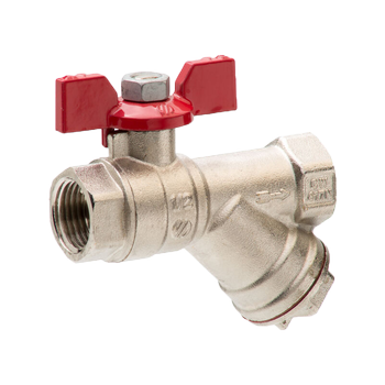 ARCO Zawór kulowy SENA z filtrem / motyl DN20 - 3/4