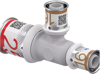 UPONOR S-Press trójnik redukcyjny - 25x16x16