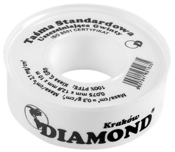 Taśma teflonowa zwykła - 10 mb