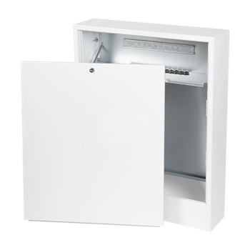 Szafka rozdzielacza natynkowa z listwą N3 - 8 obw. (wys. 78 / szer. 61,5 / gł. 15,7cm)