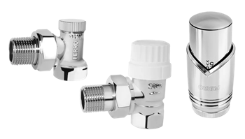 FERRO Zestaw dekoracyjny kątowy - chrom