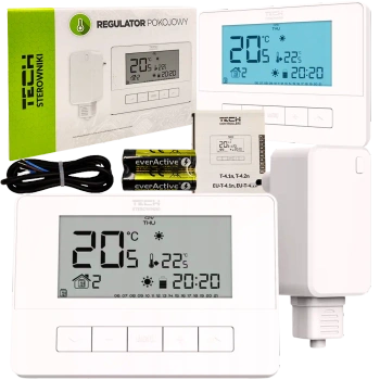 Bezprzewodowy regulator pokojowy TECH T-4.2 – sterownik temperatury z programem tygodniowym